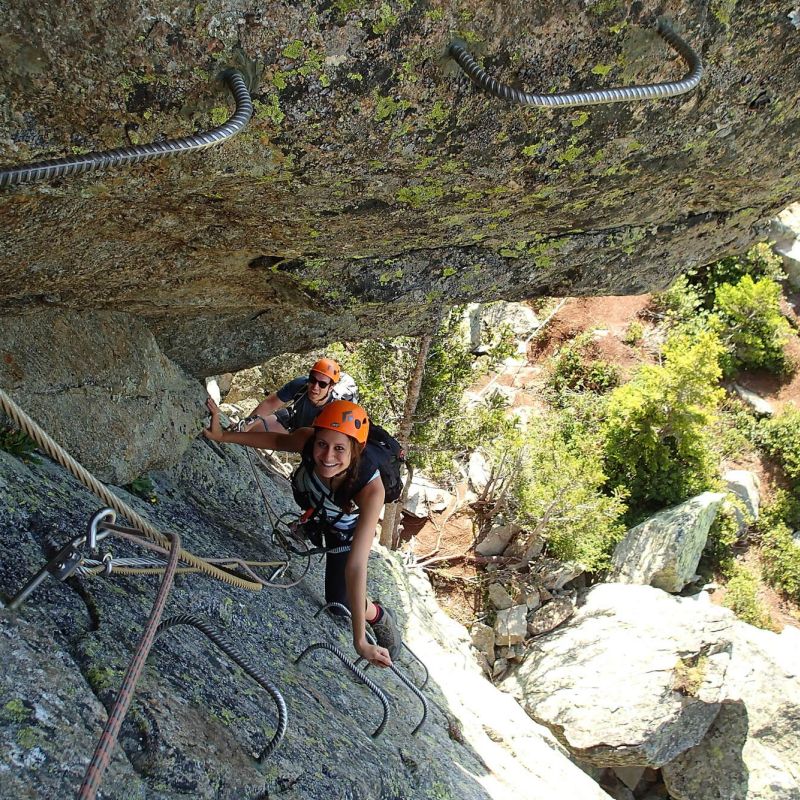 Climb via ferrata Chamex