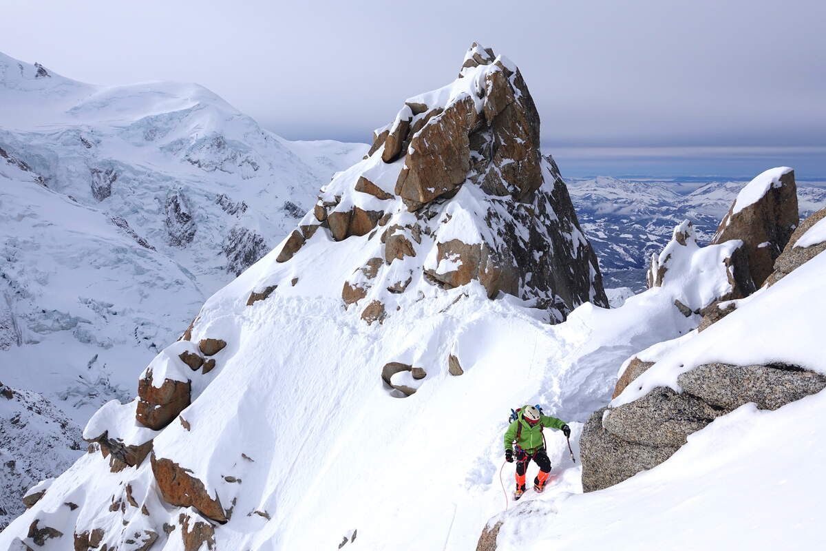 Arete des Cosmiques, Aiguille du Midi, Chamonix