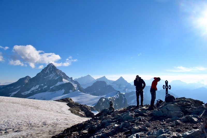 Chamonix to Zermatt guided glacier trek with Chamex guides.