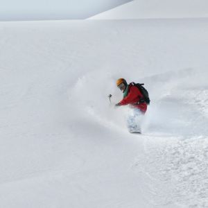 Deep fresh powder is as challenging as it is fun, offering the perfect conditions to push your freeride skills.