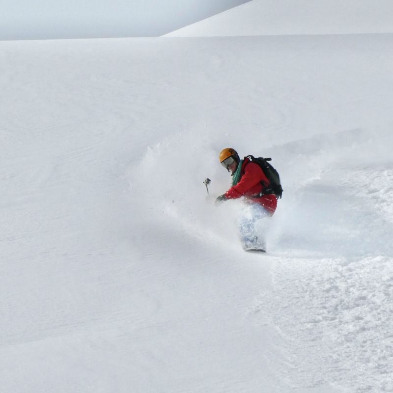 Deep fresh powder is as challenging as it is fun, offering the perfect conditions to push your freeride skills.