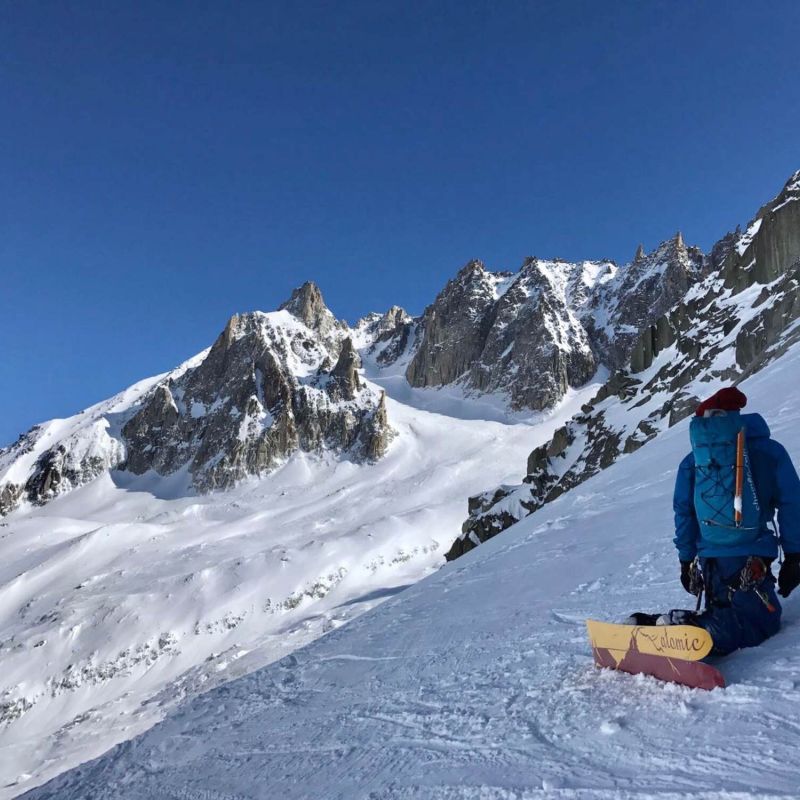 Private snowboard & splitboard guide Chamex