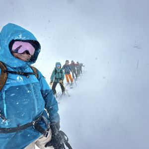 Ski touring in Chamonix with Chamex guide Octavio