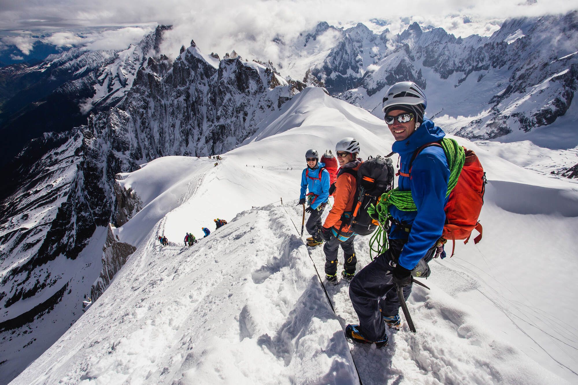 Vallée Blanche traverse, classic climbs Chamex