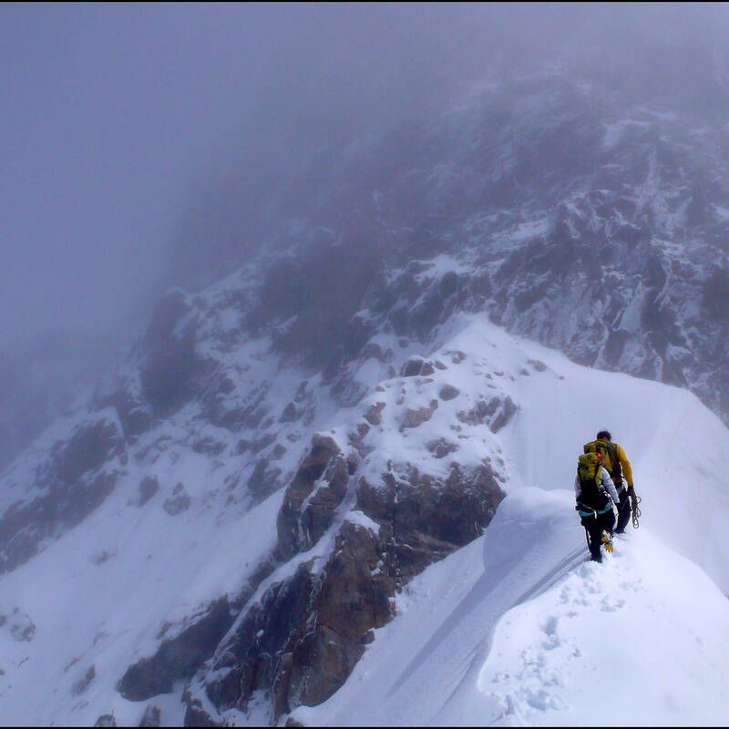 Rochefort, Grandes Jorasses traverse alpine climbs Chamex