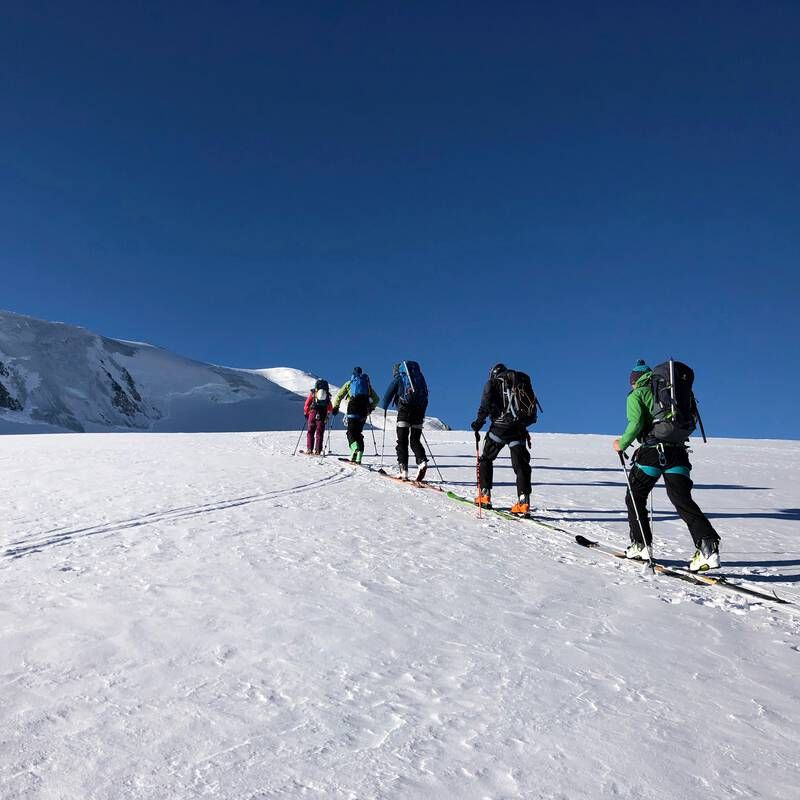 Ski touring course Chamonix introduction Chamex