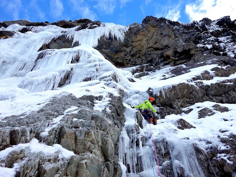 Ice climbing with a private guide in Chamonix