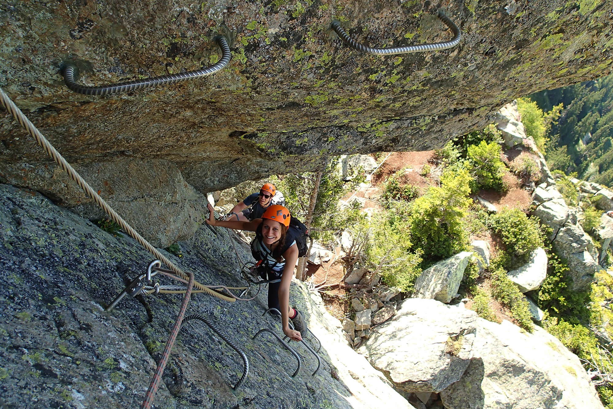 Climb via ferrata Chamex